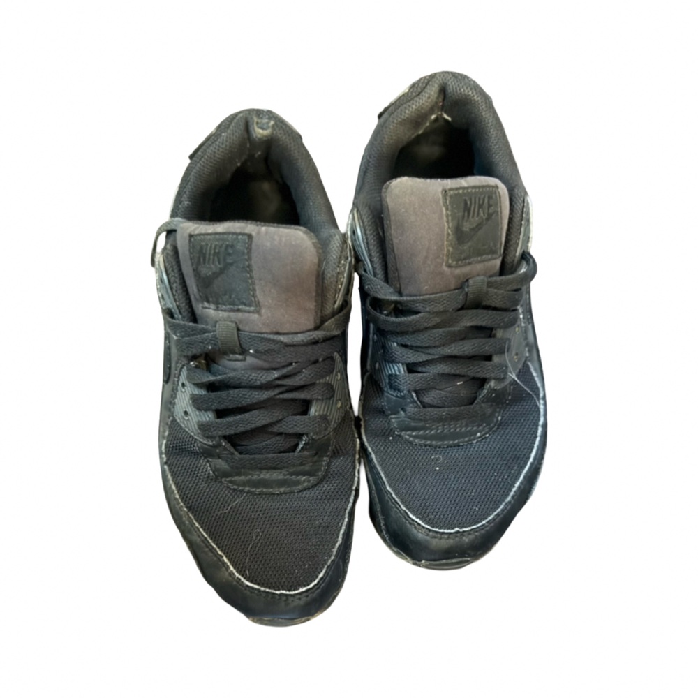 Used Men's Nike Air Max 90 "Triple Black" Sneakers - Size 11.5